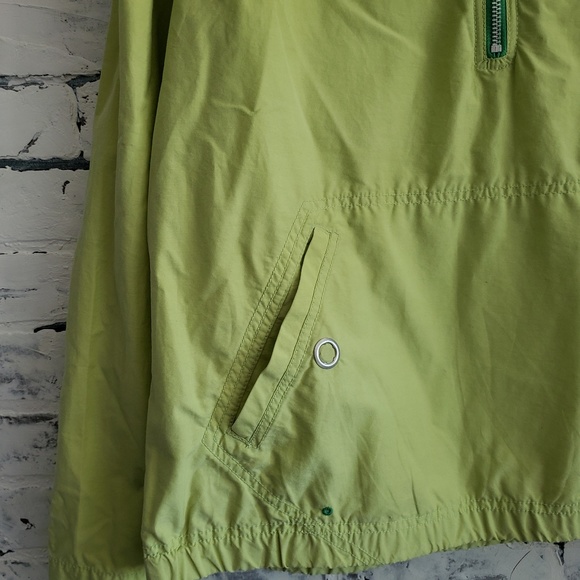 Women's Light Green Half Zip Columbia Windbreaker - Picture 5 of 8